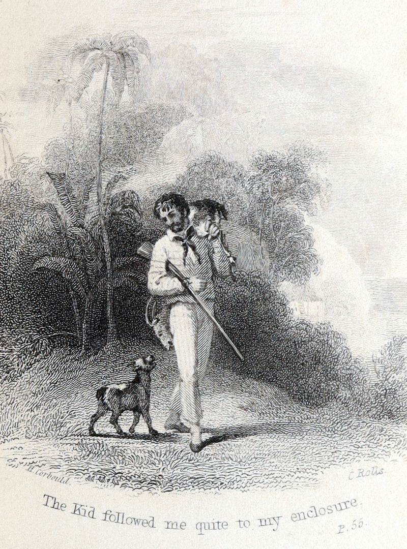 1832 Rare Book in Bayntun Binding - Surprising Adventures of Robinson Crusoe