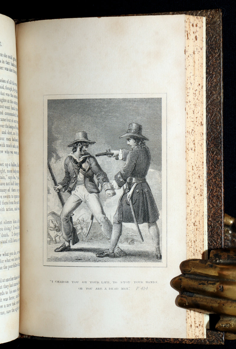 1832 Rare Book in Bayntun Binding - Surprising Adventures of Robinson Crusoe