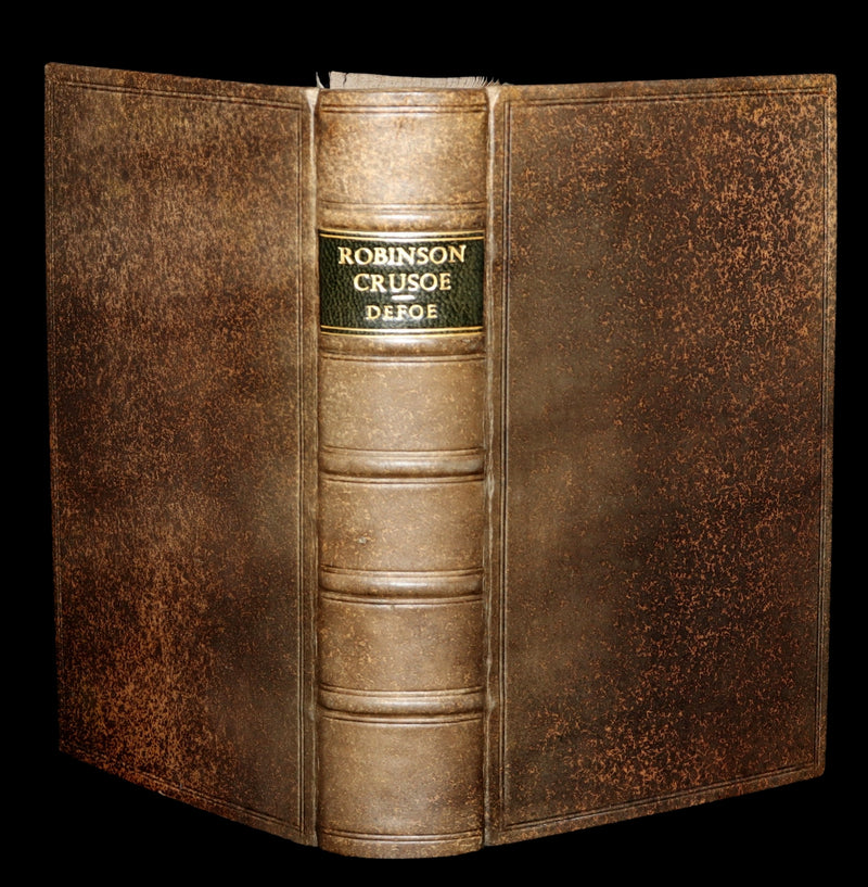 1832 Rare Book in Bayntun Binding - Surprising Adventures of Robinson Crusoe