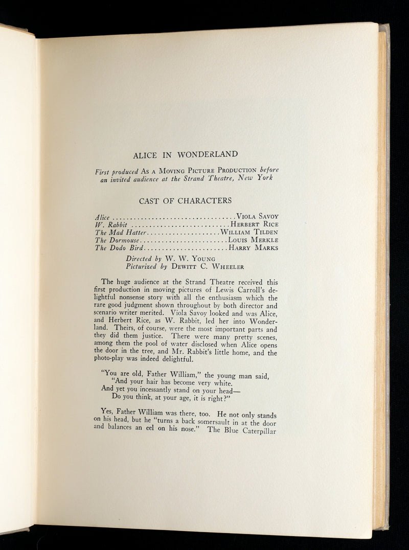 1915 First Edition Photo Play - Alice's Adventures in Wonderland illustrated
