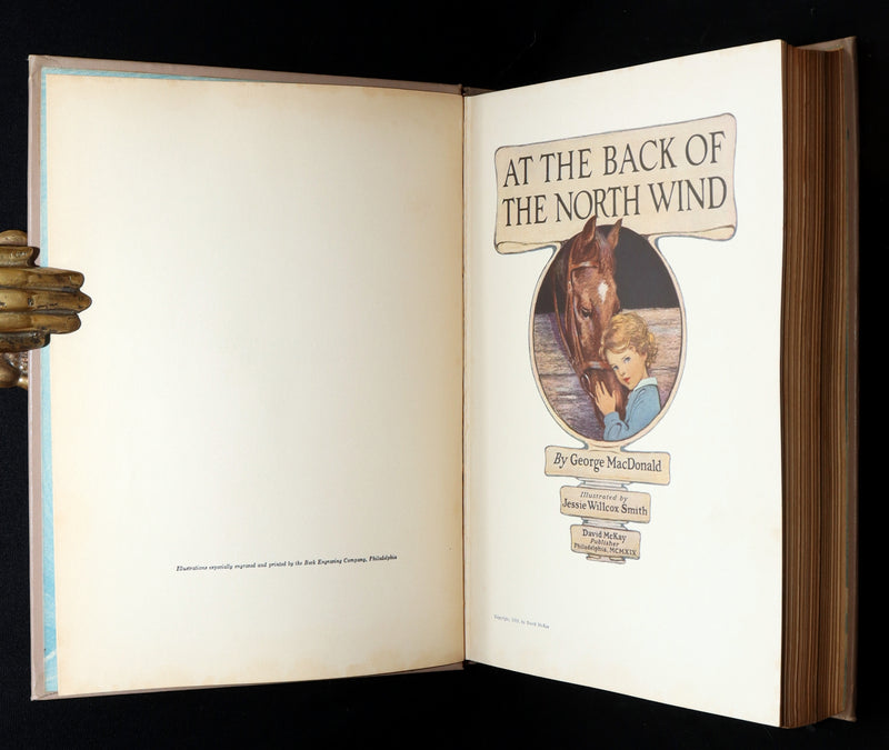 1919 Rare First Edition by Jessie Willcox Smith - At The Back of The North Wind
