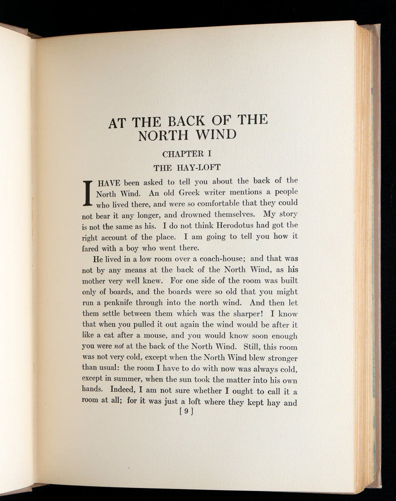 1919 Rare First Edition by Jessie Willcox Smith - At The Back of The North Wind