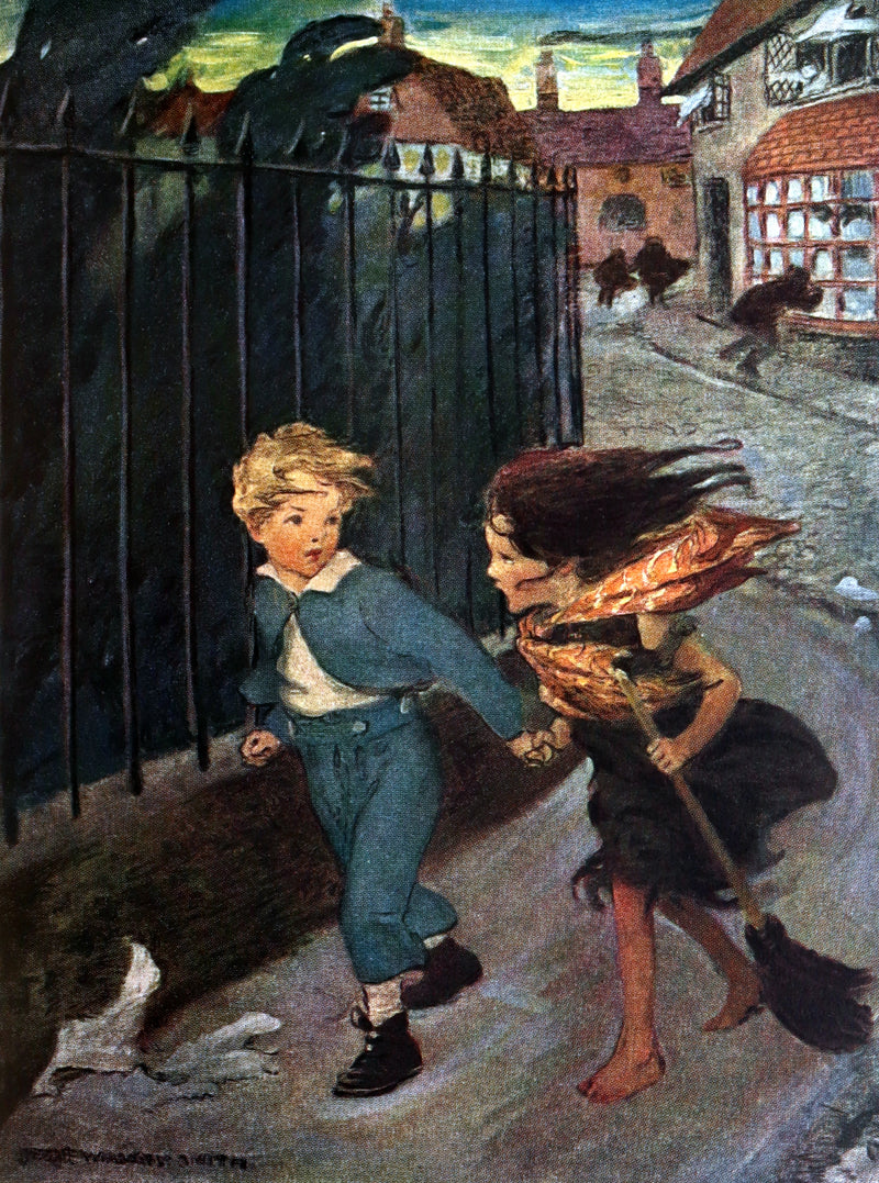 1919 Rare First Edition by Jessie Willcox Smith - At The Back of The North Wind