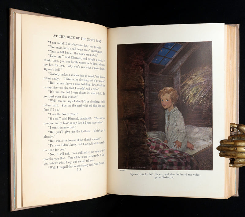 1919 Rare First Edition by Jessie Willcox Smith - At The Back of The North Wind