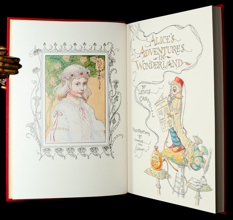2019 Signed 1stED - Alice in Wonderland illustrated by Charles van Sandwyk