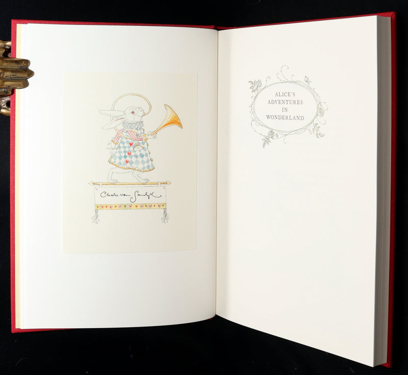 2019 Signed 1stED - Alice in Wonderland illustrated by Charles van Sandwyk