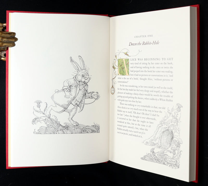 2019 Signed 1stED - Alice in Wonderland illustrated by Charles van Sandwyk