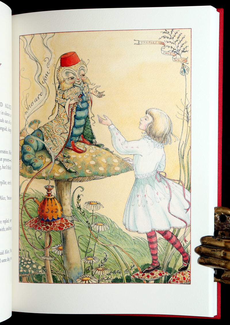 2019 Signed 1stED - Alice in Wonderland illustrated by Charles van Sandwyk