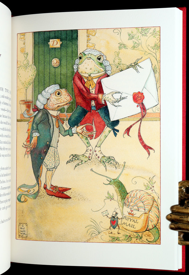 2019 Signed 1stED - Alice in Wonderland illustrated by Charles van Sandwyk