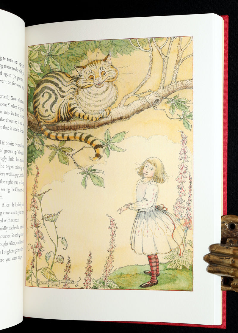 2019 Signed 1stED - Alice in Wonderland illustrated by Charles van Sandwyk