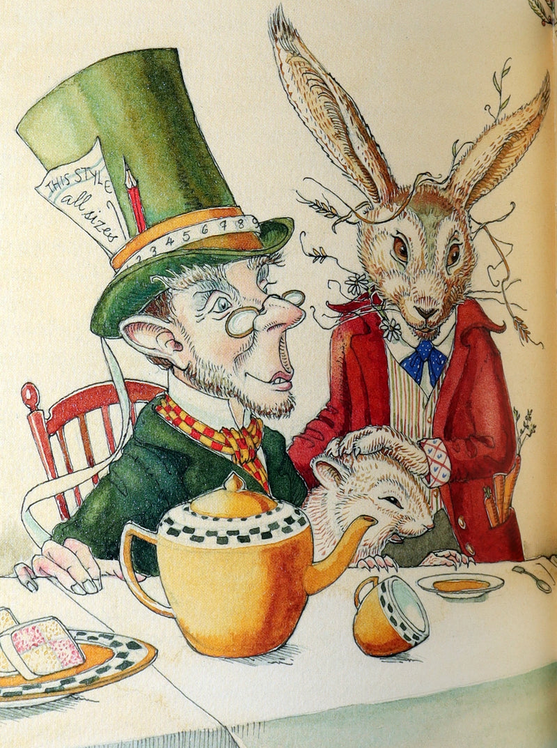 2019 Signed 1stED - Alice in Wonderland illustrated by Charles van Sandwyk