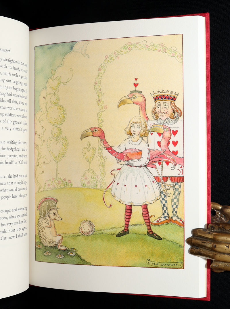 2019 Signed 1stED - Alice in Wonderland illustrated by Charles van Sandwyk