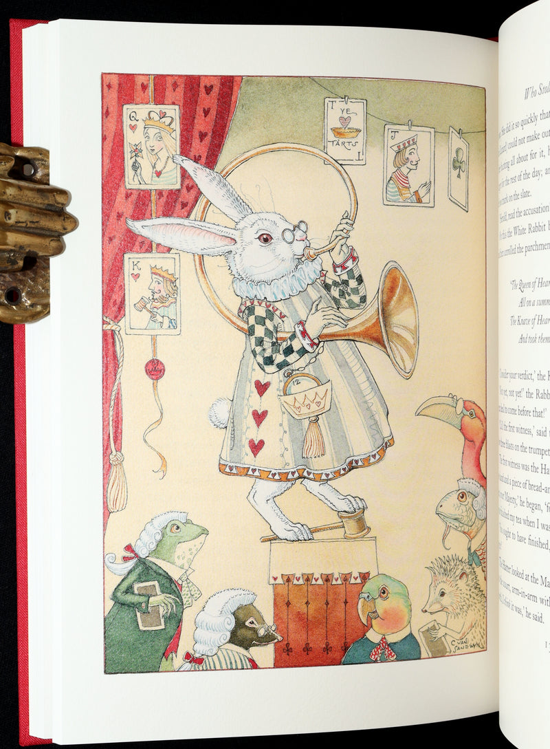 2019 Signed 1stED - Alice in Wonderland illustrated by Charles van Sandwyk