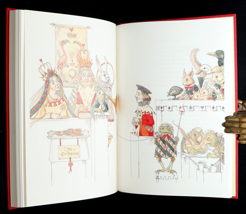 2019 Signed 1stED - Alice in Wonderland illustrated by Charles van Sandwyk