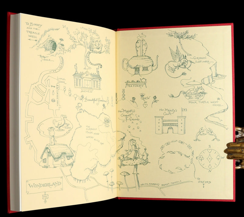 2019 Signed 1stED - Alice in Wonderland illustrated by Charles van Sandwyk