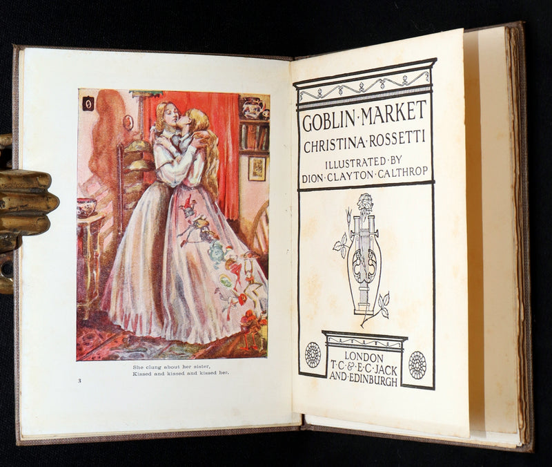 1905 Scarce Book - Goblin Market by C. Rossetti Illustrated by Dion C. Calthrop