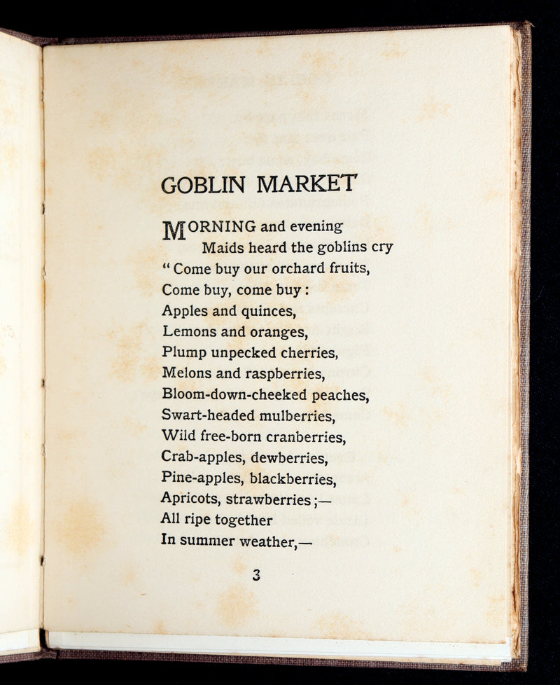 1905 Scarce Book - Goblin Market by C. Rossetti Illustrated by Dion C. Calthrop