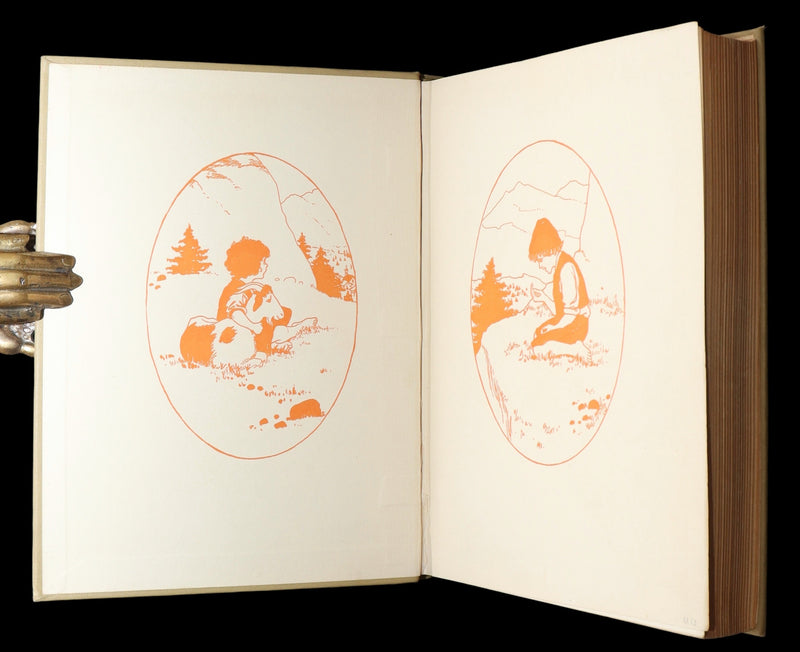 1919 Rare Gift Edition - HEIDI by Johanna Spyri illustrated by Maria L. Kirk
