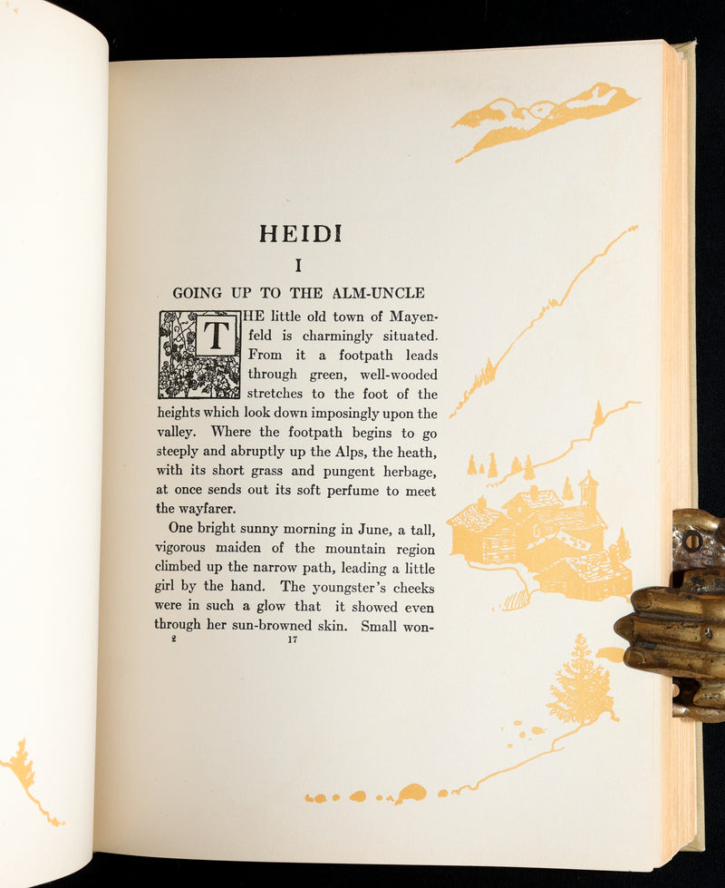 1919 Rare Gift Edition - HEIDI by Johanna Spyri illustrated by Maria L. Kirk