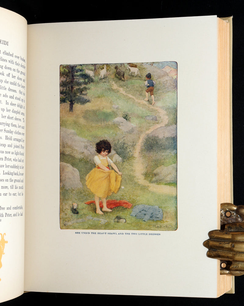 1919 Rare Gift Edition - HEIDI by Johanna Spyri illustrated by Maria L. Kirk