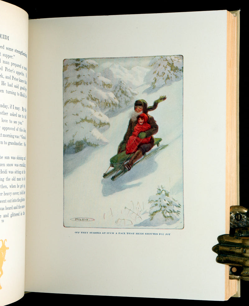 1919 Rare Gift Edition - HEIDI by Johanna Spyri illustrated by Maria L. Kirk