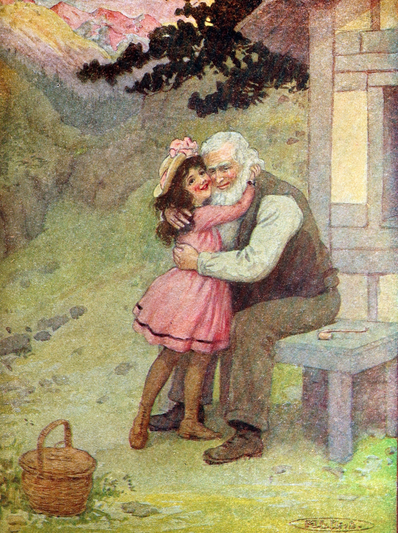 1919 Rare Gift Edition - HEIDI by Johanna Spyri illustrated by Maria L. Kirk