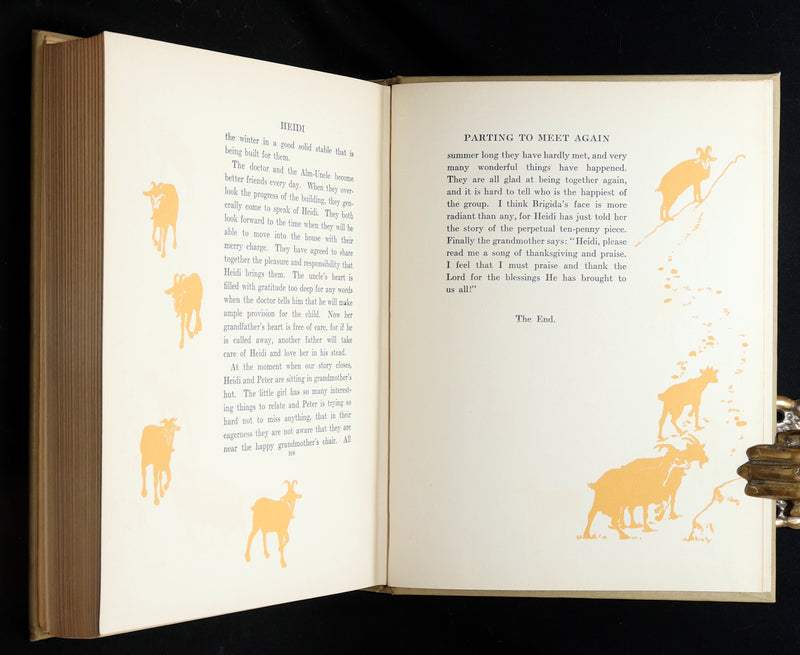 1919 Rare Gift Edition - HEIDI by Johanna Spyri illustrated by Maria L. Kirk