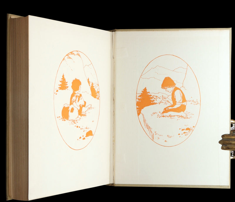 1919 Rare Gift Edition - HEIDI by Johanna Spyri illustrated by Maria L. Kirk