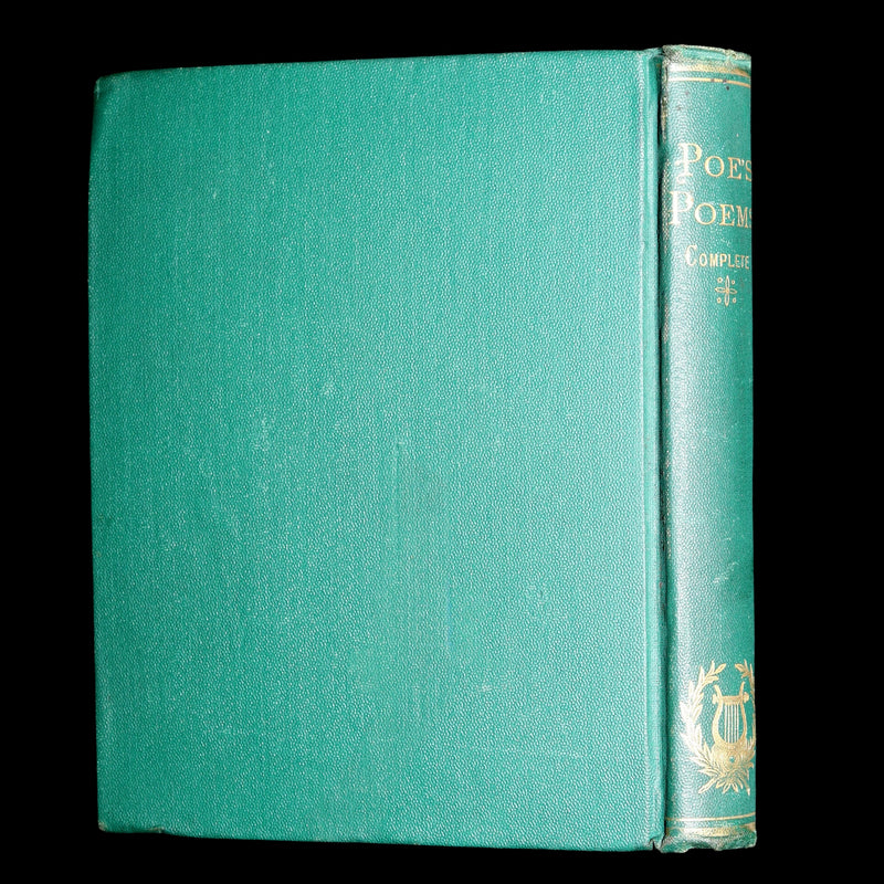 1876 Rare Book - The Poetical Works of Edgar Allan Poe, Complete. With Memoir