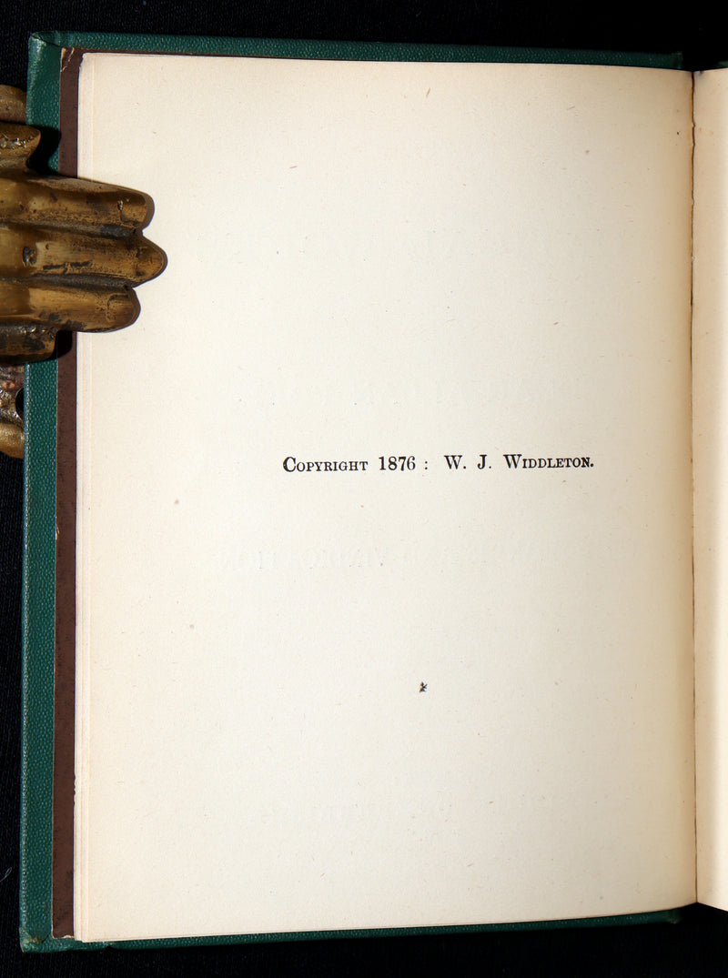 1876 Rare Book - The Poetical Works of Edgar Allan Poe, Complete. With Memoir