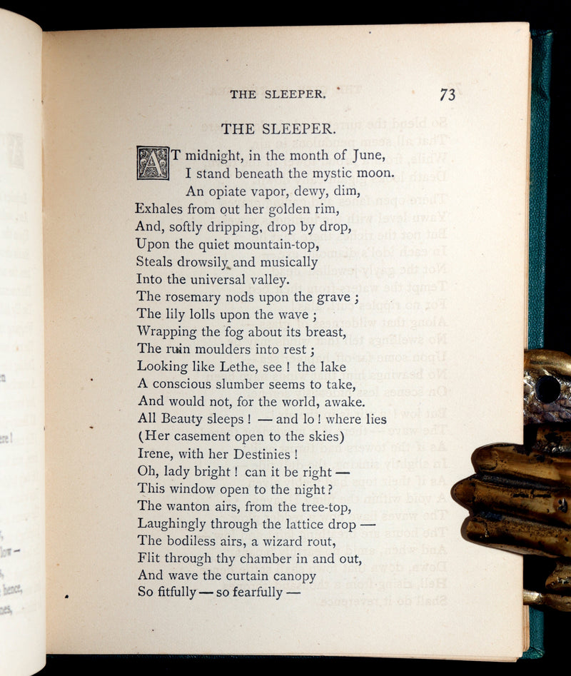 1876 Rare Book - The Poetical Works of Edgar Allan Poe, Complete. With Memoir