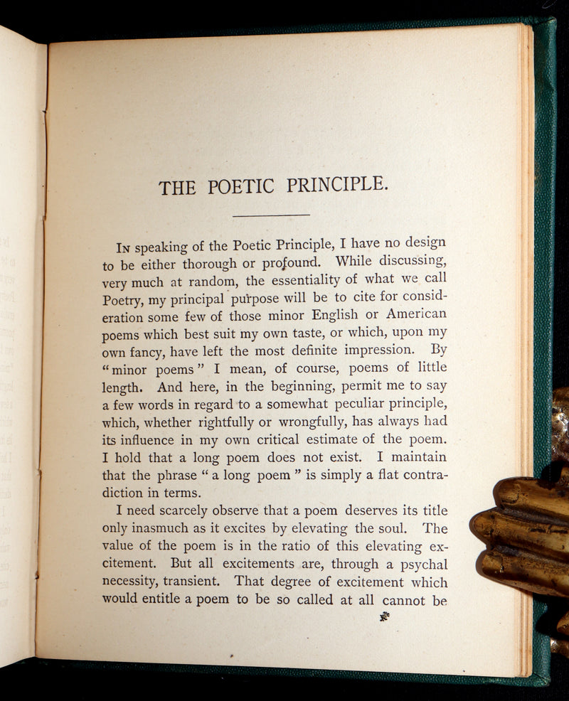 1876 Rare Book - The Poetical Works of Edgar Allan Poe, Complete. With Memoir