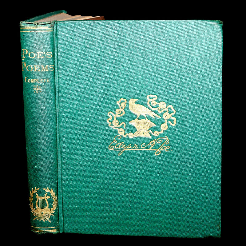 1876 Rare Book - The Poetical Works of Edgar Allan Poe, Complete. With Memoir