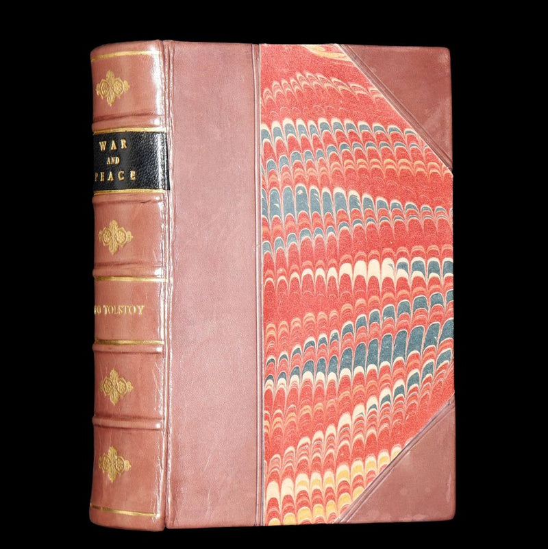 1933 Rare Book - War and Peace by Leo Tolstoy. Complete 3 volumes in One