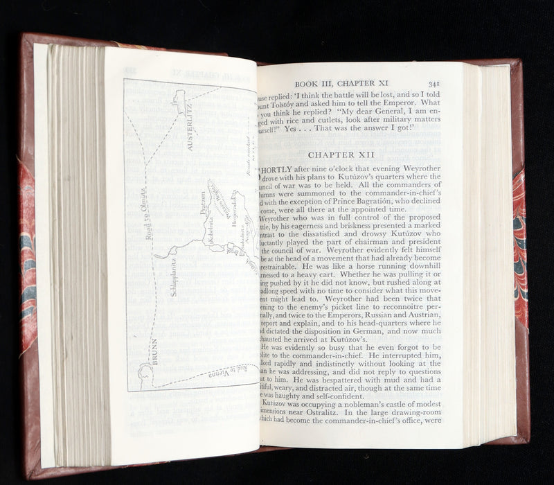 1933 Rare Book - War and Peace by Leo Tolstoy. Complete 3 volumes in One