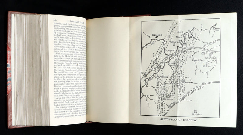 1933 Rare Book - War and Peace by Leo Tolstoy. Complete 3 volumes in One