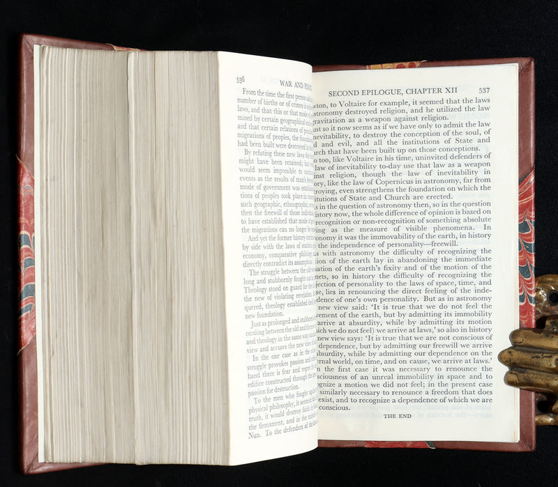 1933 Rare Book - War and Peace by Leo Tolstoy. Complete 3 volumes in One