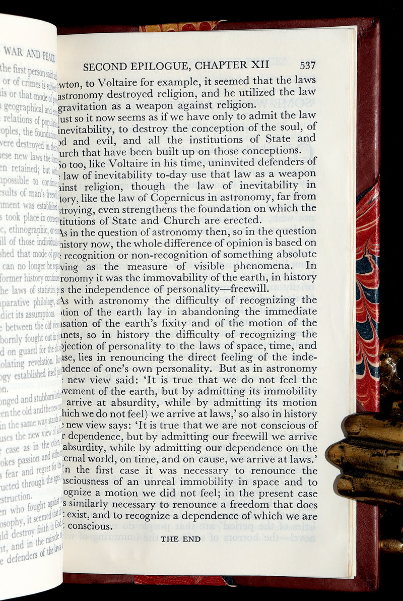 1933 Rare Book - War and Peace by Leo Tolstoy. Complete 3 volumes in One