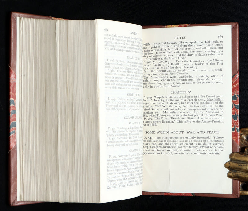 1933 Rare Book - War and Peace by Leo Tolstoy. Complete 3 volumes in One