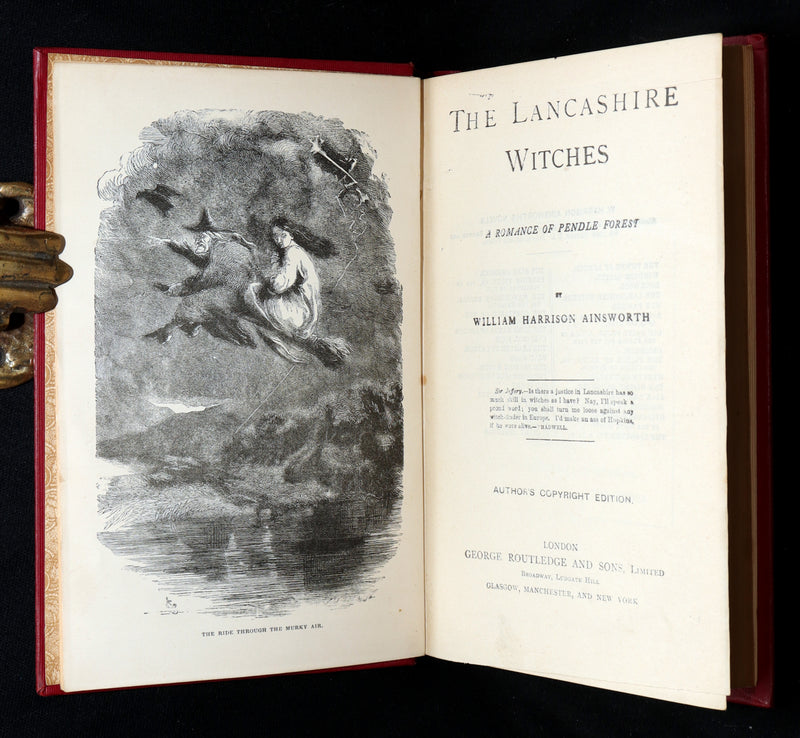 1890 Rare Book - The Lancashire Witches by William Harrison Ainsworth