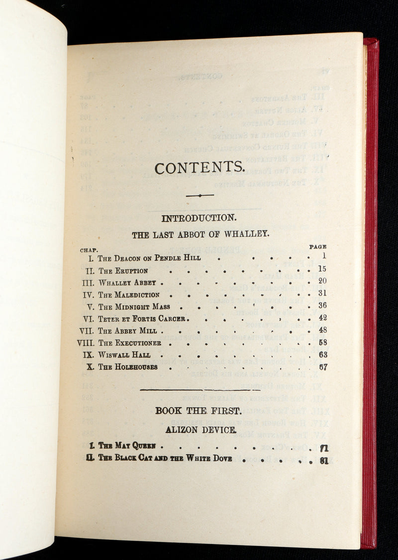 1890 Rare Book - The Lancashire Witches by William Harrison Ainsworth