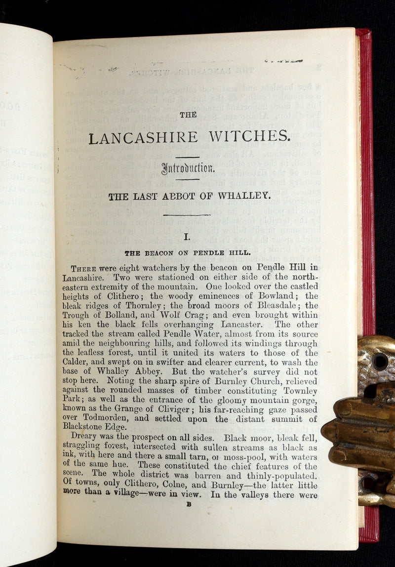 1890 Rare Book - The Lancashire Witches by William Harrison Ainsworth