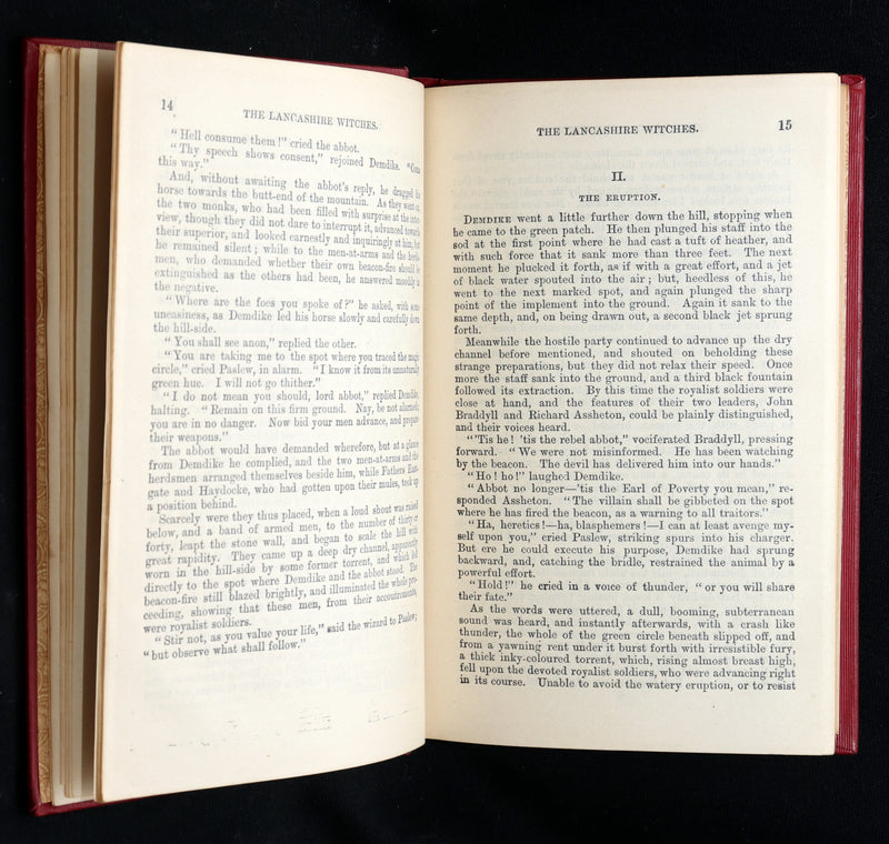 1890 Rare Book - The Lancashire Witches by William Harrison Ainsworth