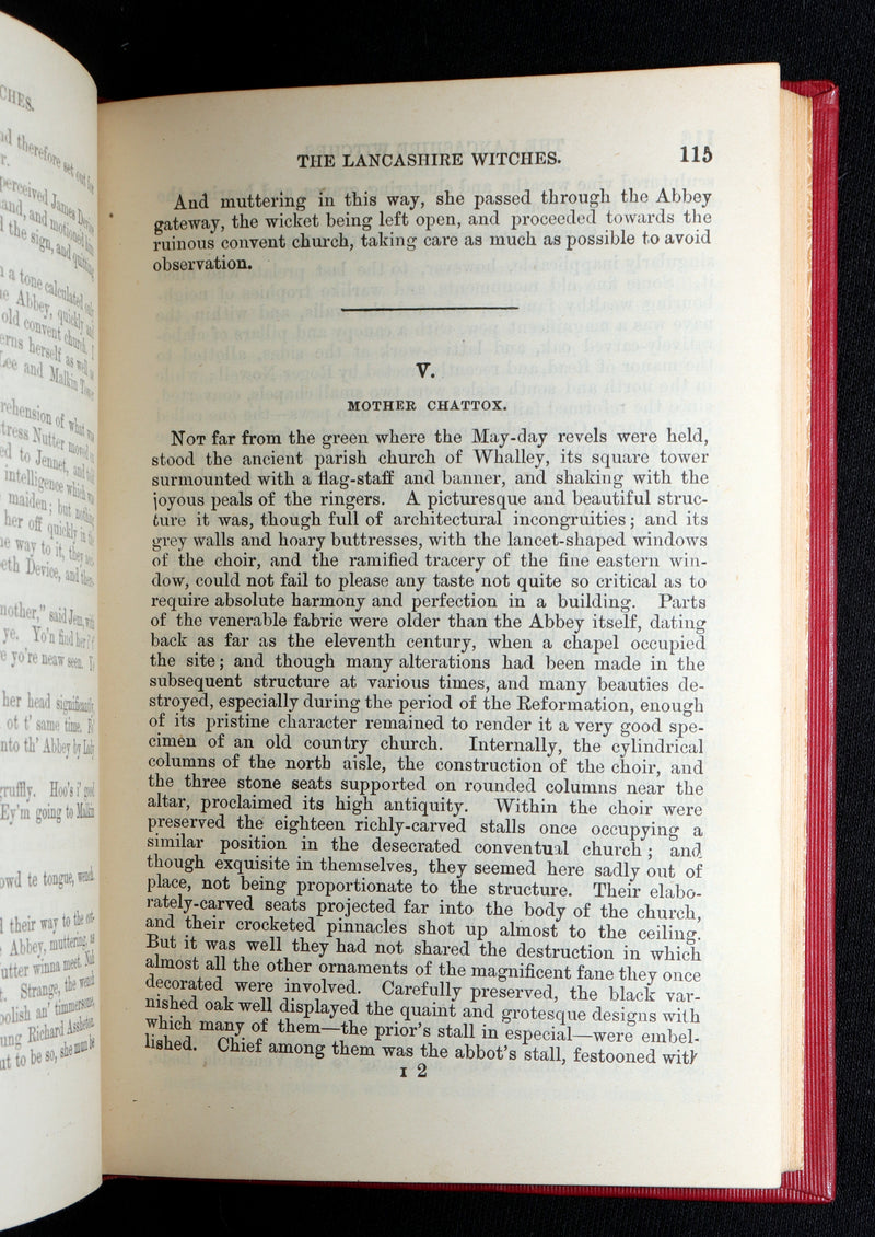 1890 Rare Book - The Lancashire Witches by William Harrison Ainsworth