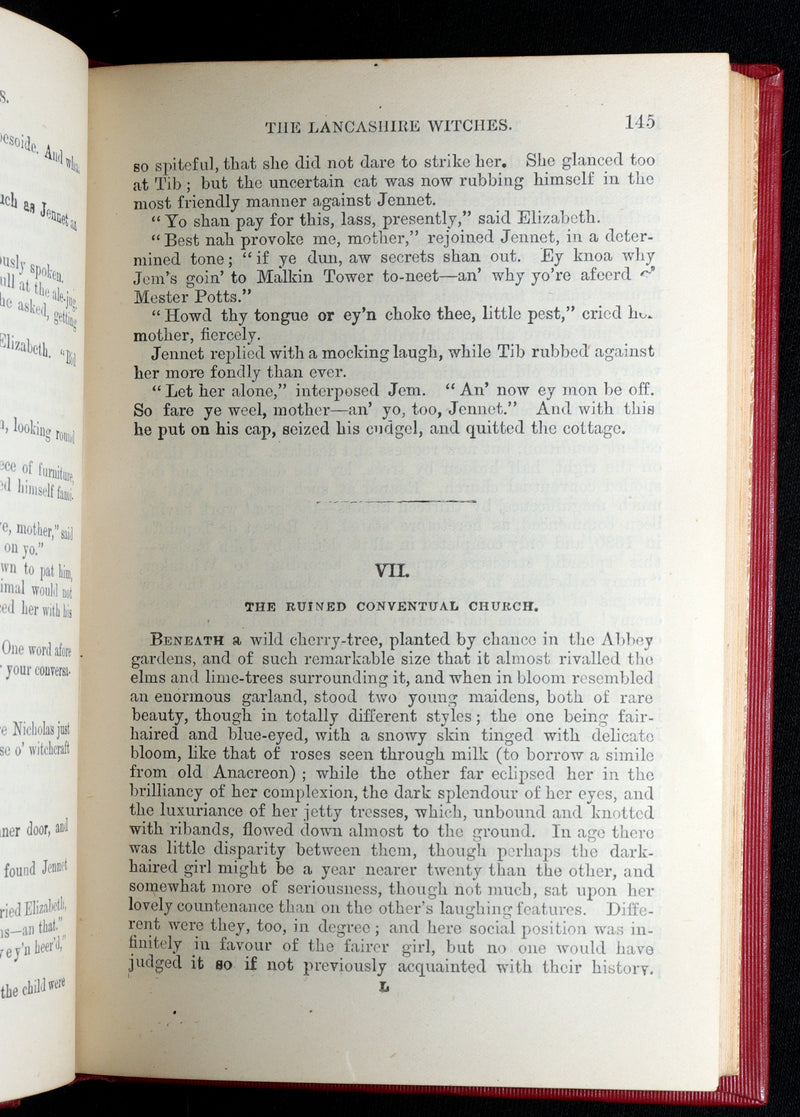 1890 Rare Book - The Lancashire Witches by William Harrison Ainsworth