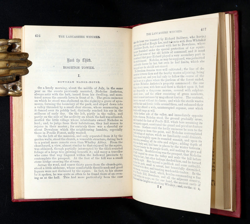 1890 Rare Book - The Lancashire Witches by William Harrison Ainsworth
