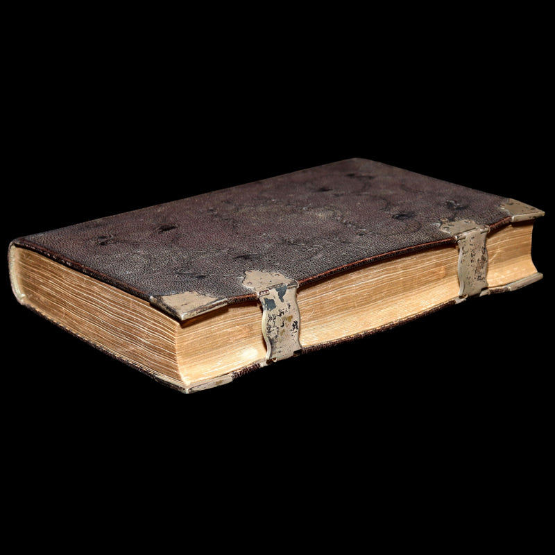 1850 Rare Book with clasps - The Polyglott Bible; Old and New Testaments