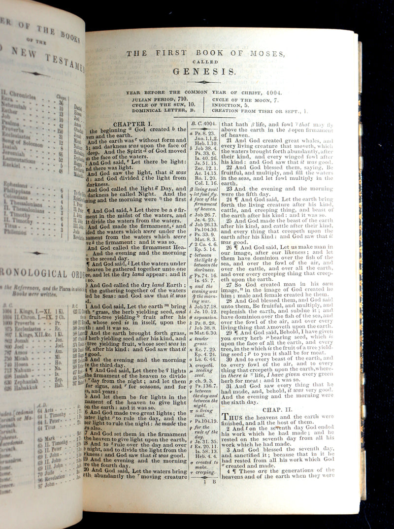 1850 Rare Book with clasps - The Polyglott Bible; Old and New Testaments