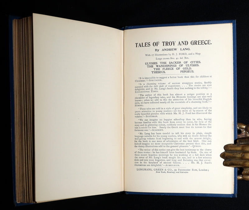 1908 Rare First Edition - The Book of Princes and Princesses by Mrs. Lang