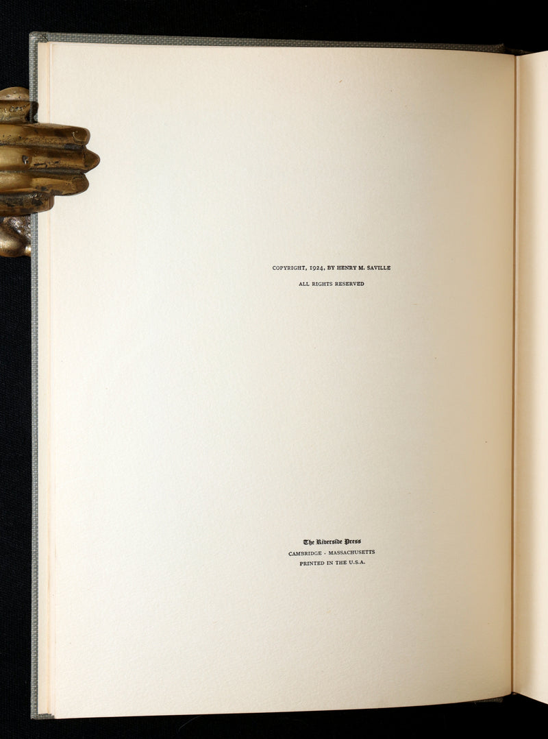 1924 Rare First Edition - Memories and a Garden by Emily Eldredge Saville